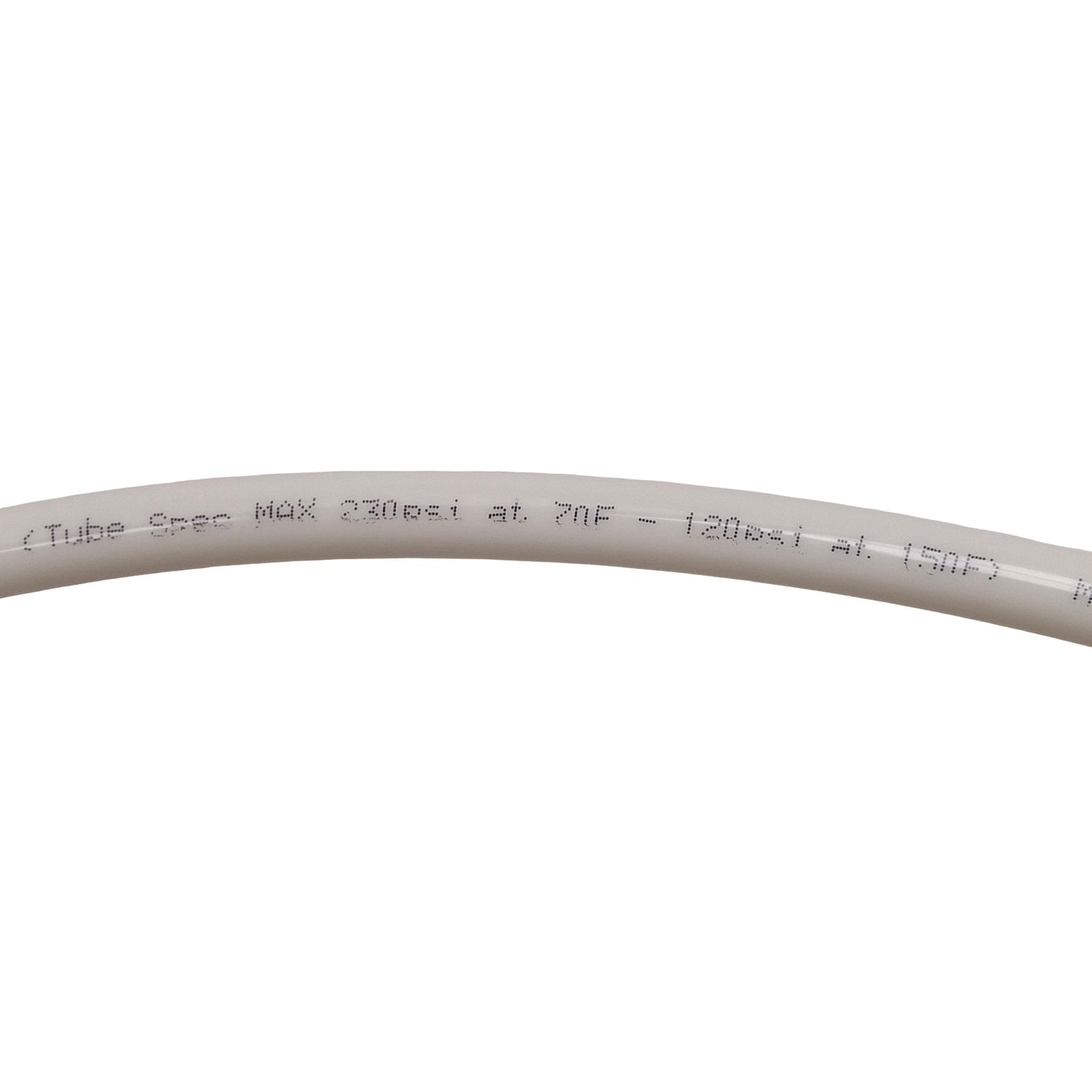 Used John Guest White LLDPE Tubing, ø3/8in OD x ø0.250in ID, 230psi @ 70°F, 450ft