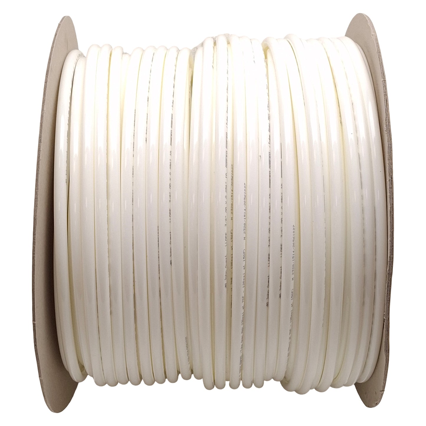 Used John Guest White LLDPE Tubing, ø3/8in OD x ø0.250in ID, 230psi @ 70°F, 450ft
