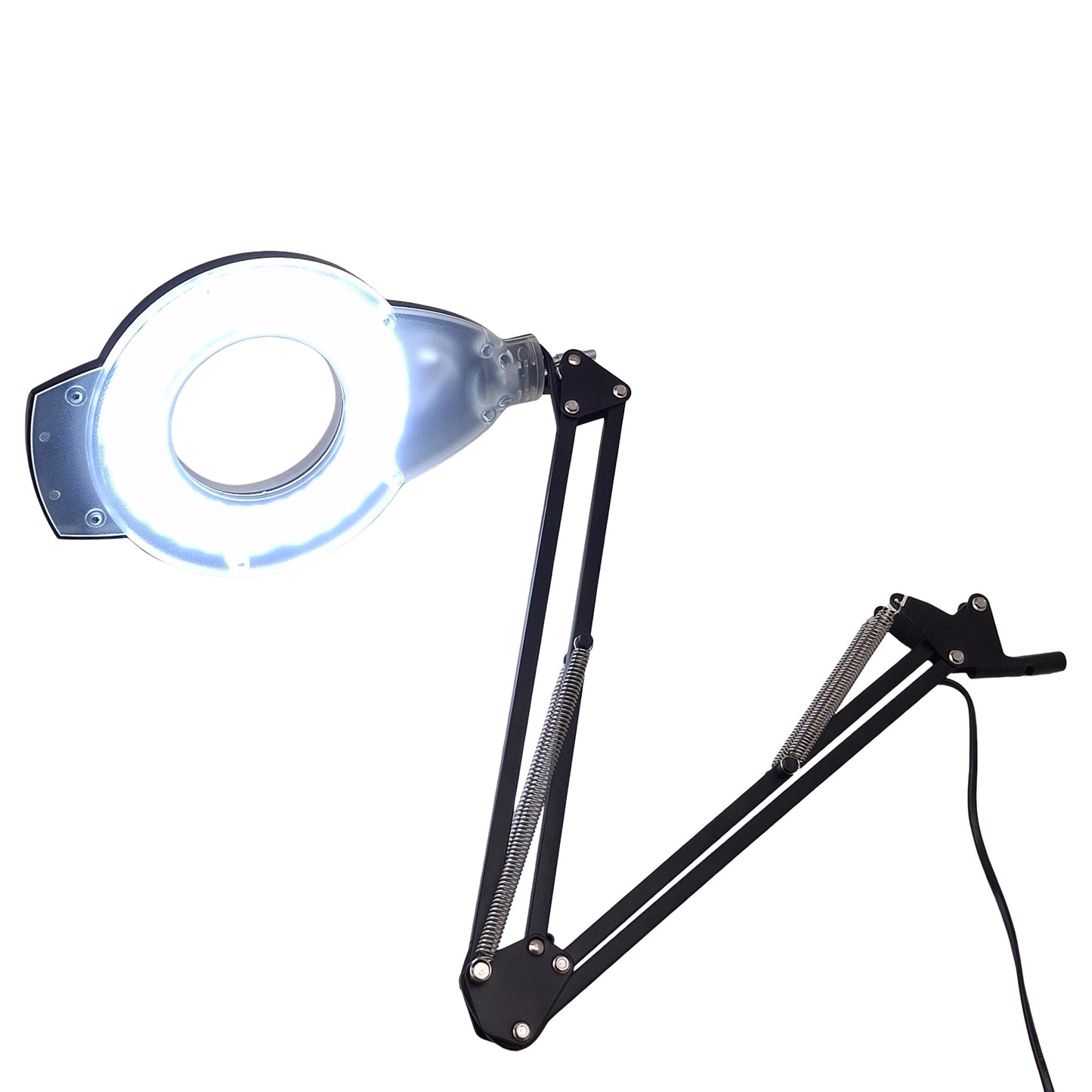 Used NUEYiO NU-JDK-H LED Magnifier w/Dimmable Light, 10x, 110-240VAC, ø4.2in Lens