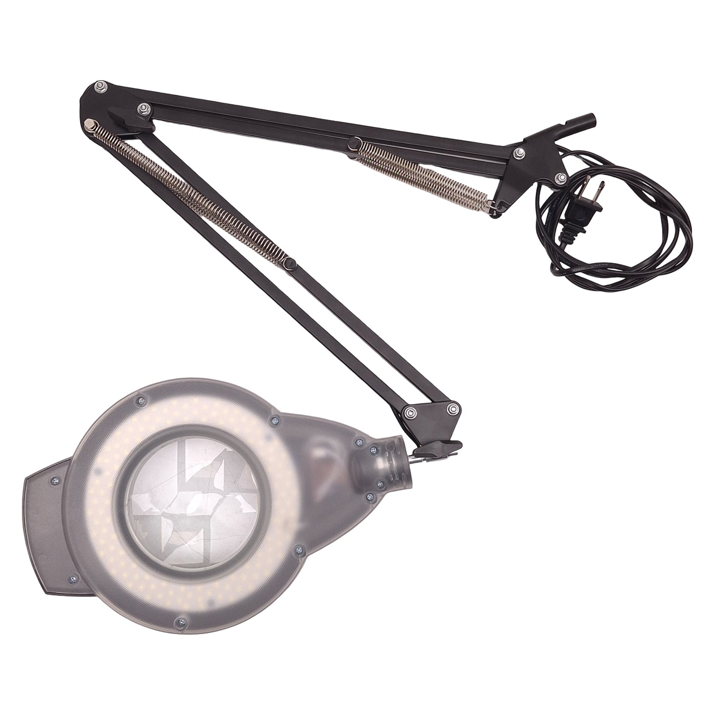 Used NUEYiO NU-JDK-H LED Magnifier w/Dimmable Light, 10x, 110-240VAC, ø4.2in Lens