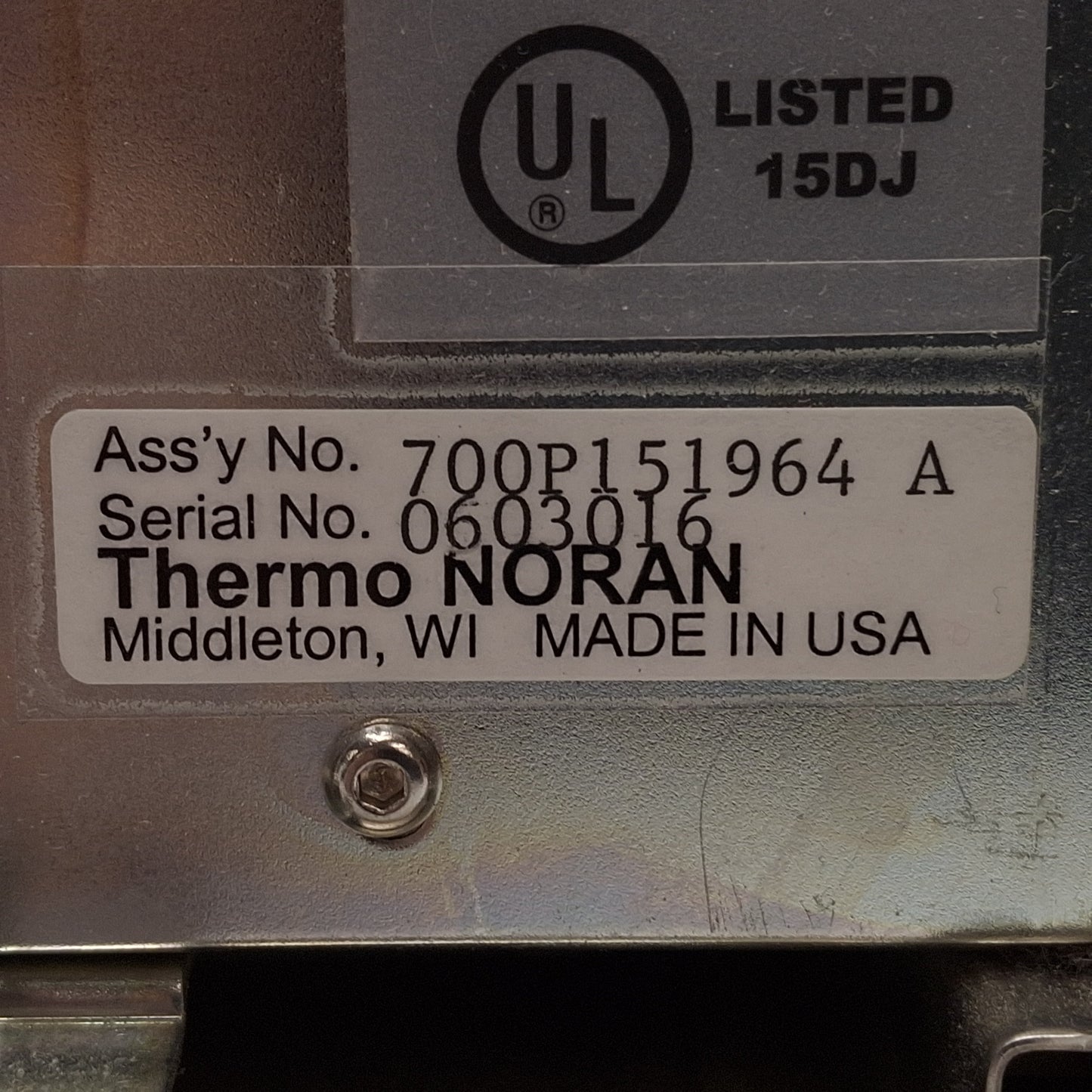Used Thermo Electron C10015 AC-200 700P151964 A Noran System Six Microanalysis System
