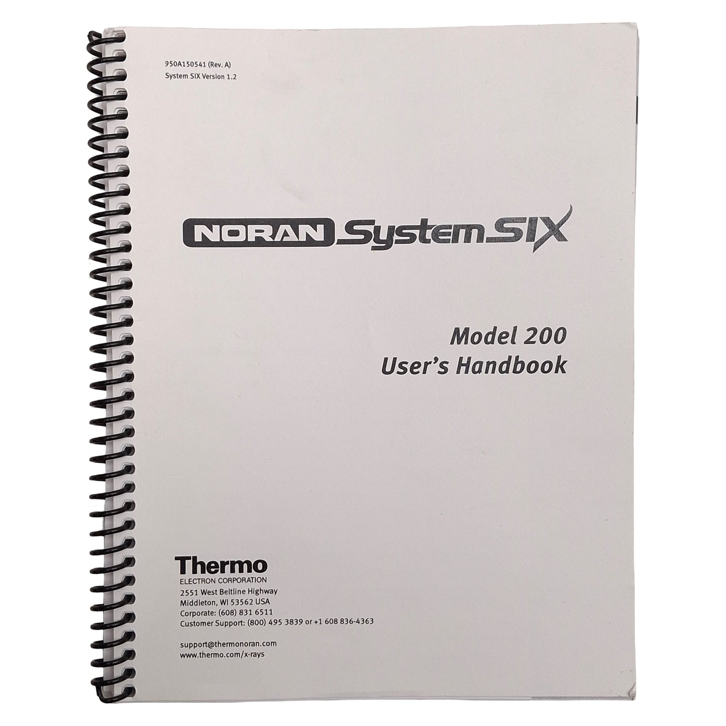 Used Thermo Electron C10015 AC-200 700P151964 A Noran System Six Microanalysis System