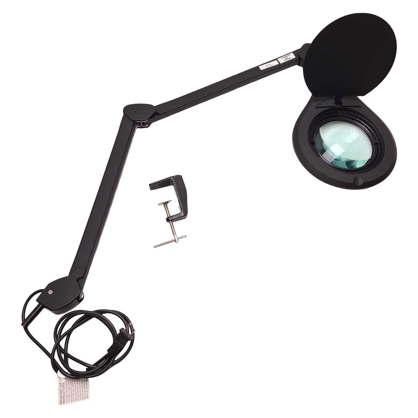 Used Neatfi 8070LED-U LED Magnifier Lamp 6in Lens, 120VAC, 2.25x Mag, 32in Arm