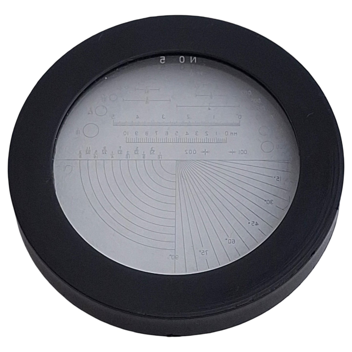 Used Mitutoyo 183-106 Reticle for Pocket Comparators, ø30mm Diameter, Style #5