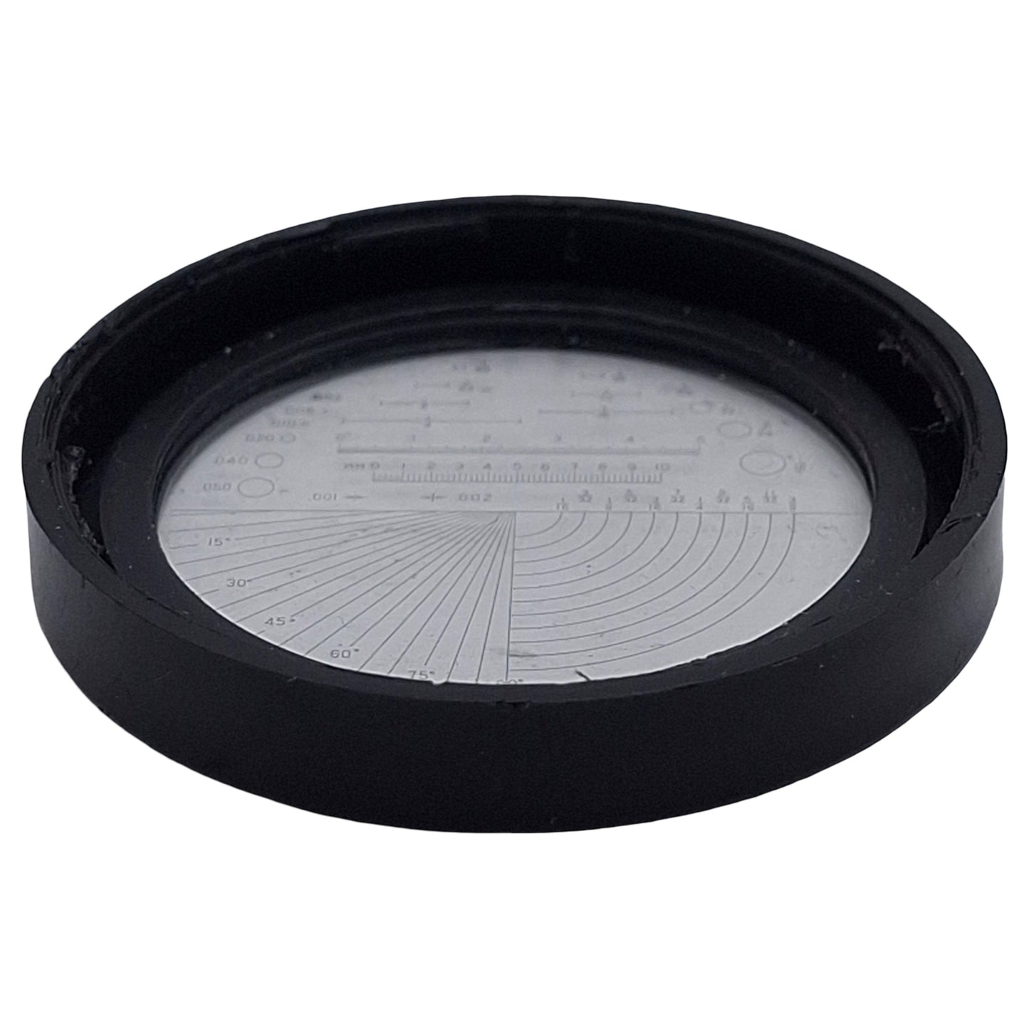 Used Mitutoyo 183-106 Reticle for Pocket Comparators, ø30mm Diameter, Style #5