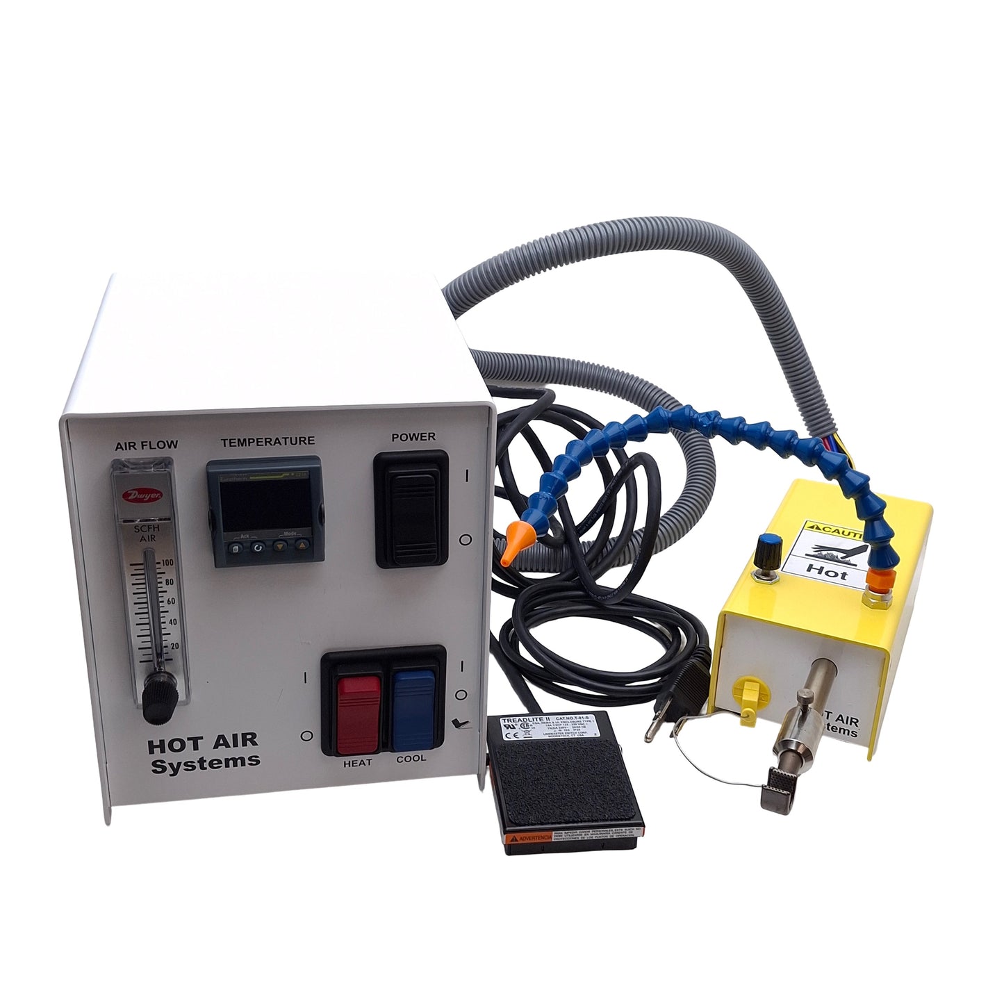Used Hot Air Systems 185-A Cath Tube Bonding Station w/ ø3/8in Nozzle, 120VAC 50SCFH