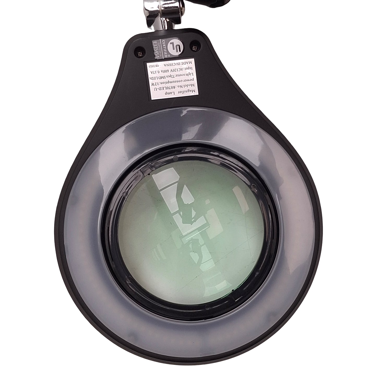Used Neatfi 8070LED-U LED Magnifier Lamp 6in Lens, 120VAC, 2.25x *No Cover & Clamp*
