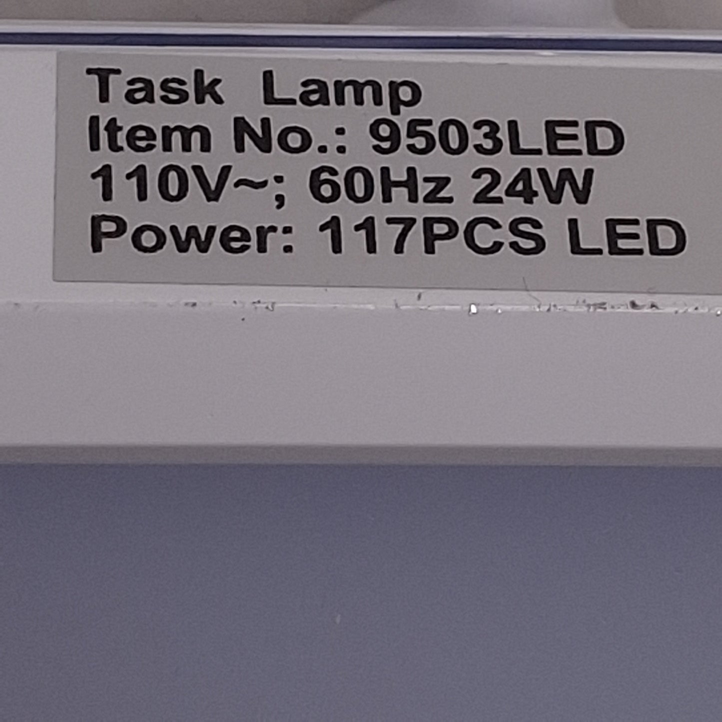 Used Neatfi 9503LED Wide Shade LED Dimmable Desk Lamp 23in Width, 32in Arm *No Clamp*