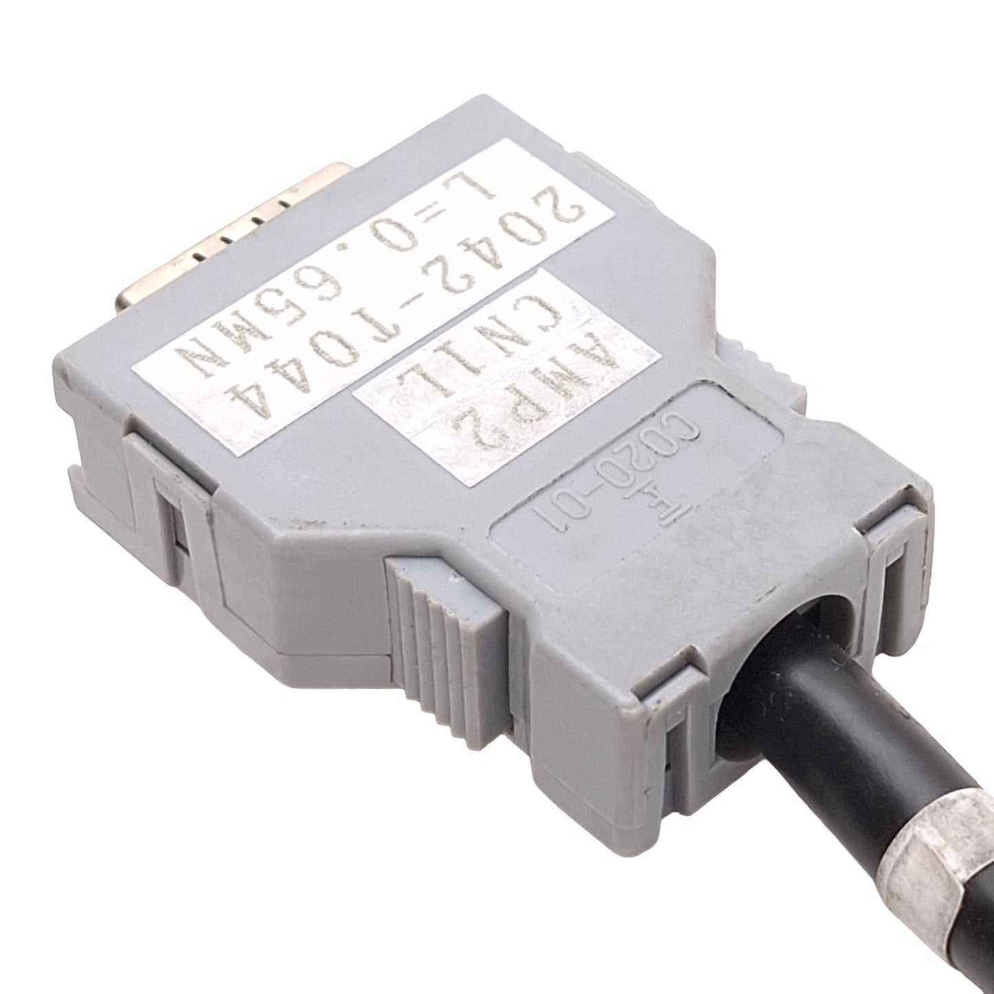 Used Fanuc A660-2042-T044 Communication I/O Link Cable, 20-Pin PCR Male, 0.65m Length