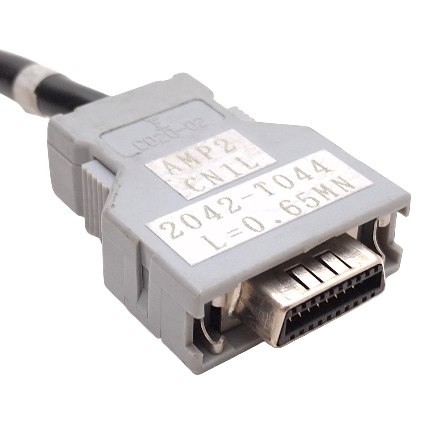 Used Fanuc A660-2042-T044 Communication I/O Link Cable, 20-Pin PCR Male, 0.65m Length