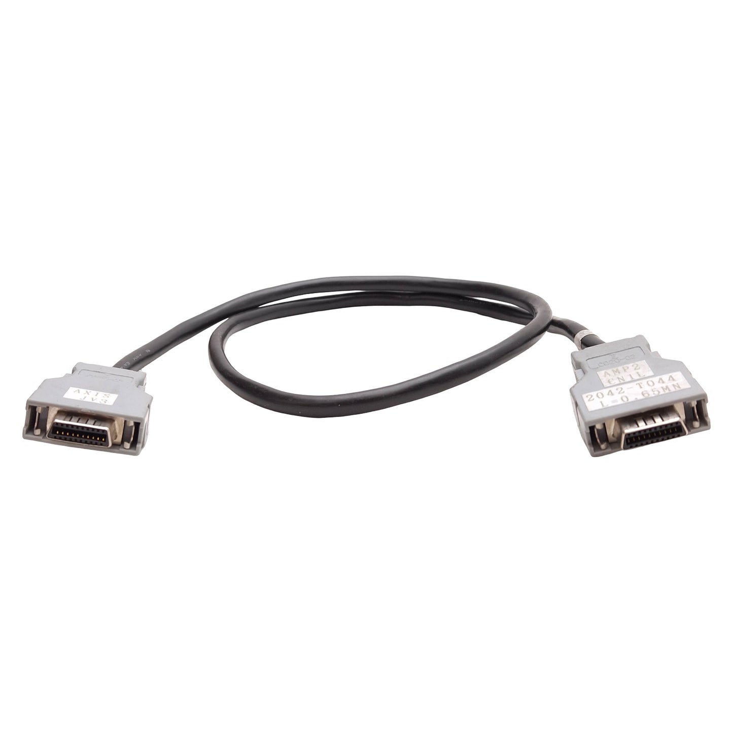Used Fanuc A660-2042-T044 Communication I/O Link Cable, 20-Pin PCR Male, 0.65m Length