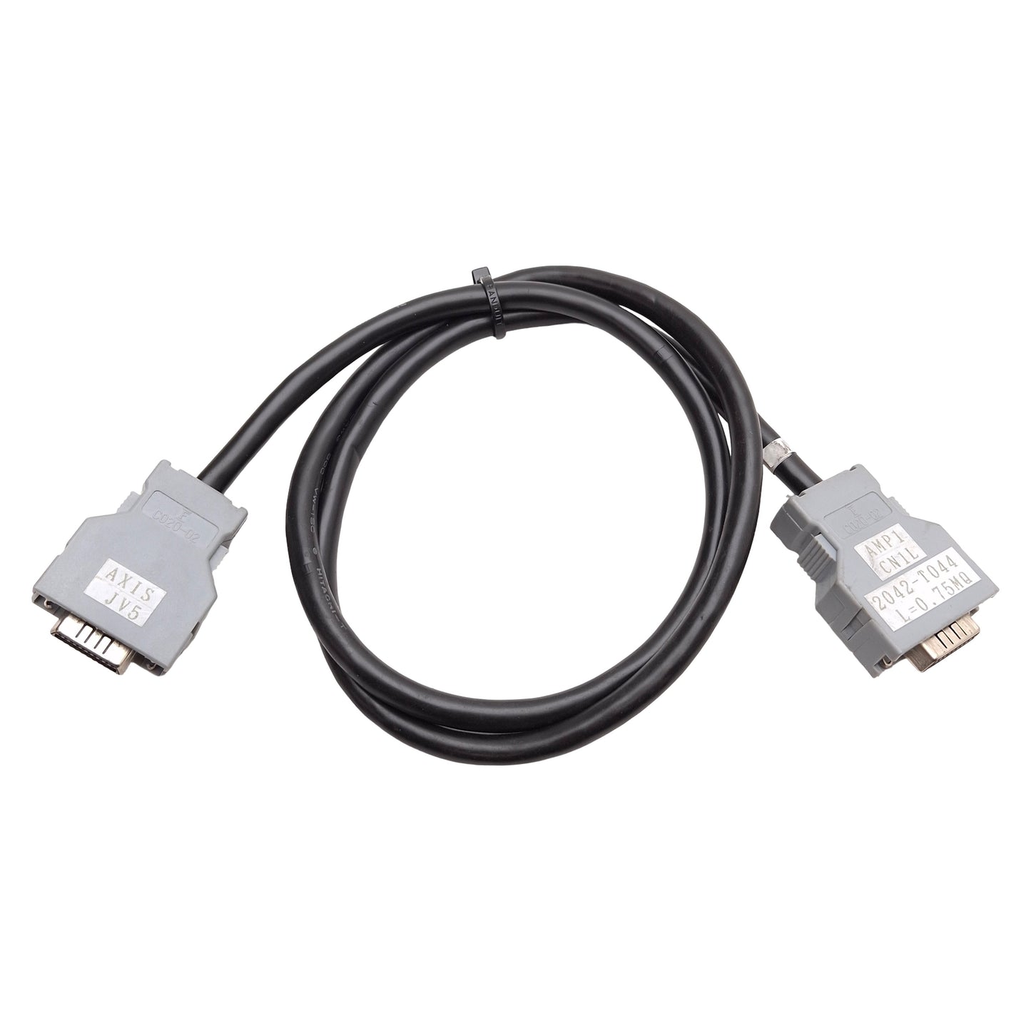 Used Fanuc A660-2042-T044 Communication I/O Link Cable, 20-Pin PCR Male, 0.75m Length