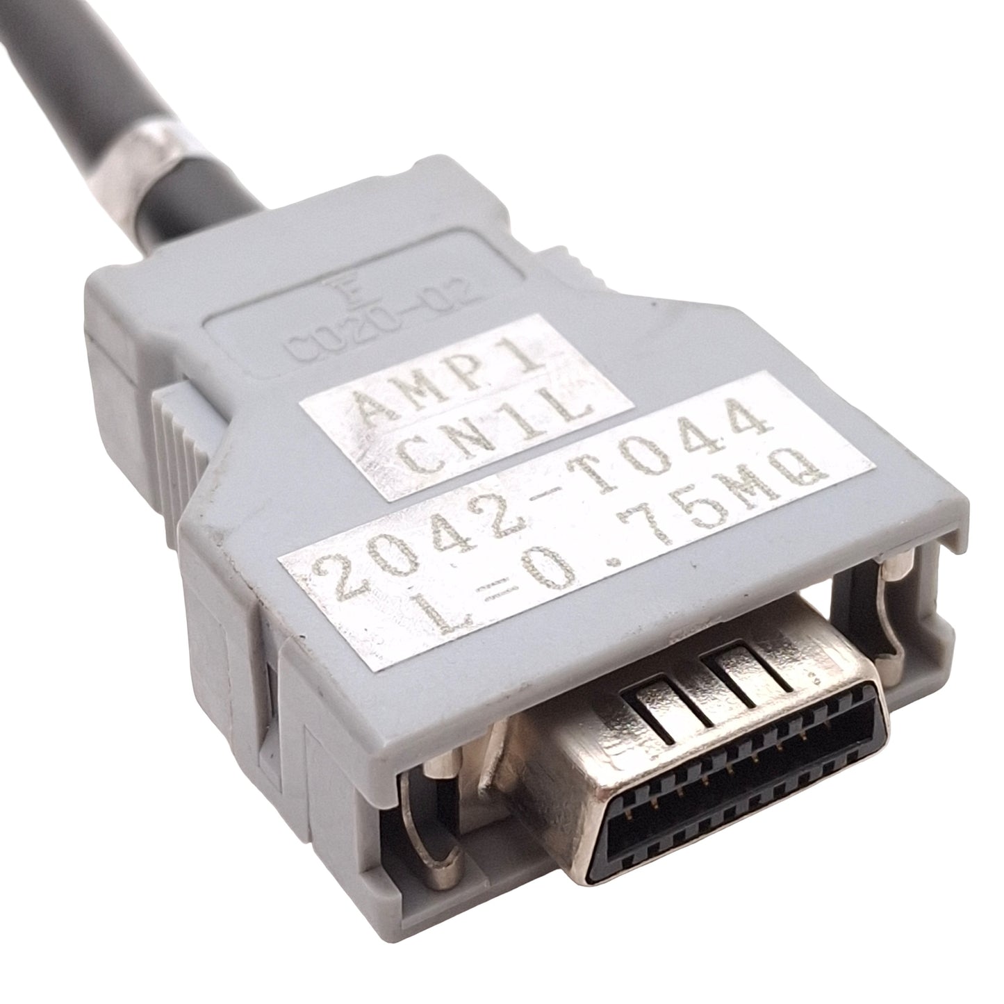 Used Fanuc A660-2042-T044 Communication I/O Link Cable, 20-Pin PCR Male, 0.75m Length