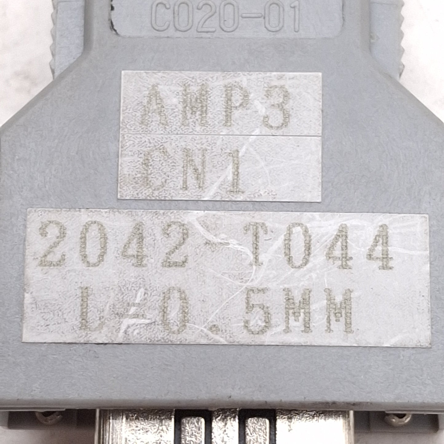 Used Fanuc A660-2042-T044 Communication I/O Link Cable, 20-Pin PCR Male, 0.5m Length