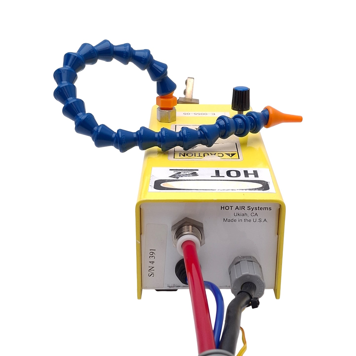 Used Hot Air Systems 185-A Cath Tube Bonding Station w/ HAS3N45 Nozzle 120VAC 50SCFH