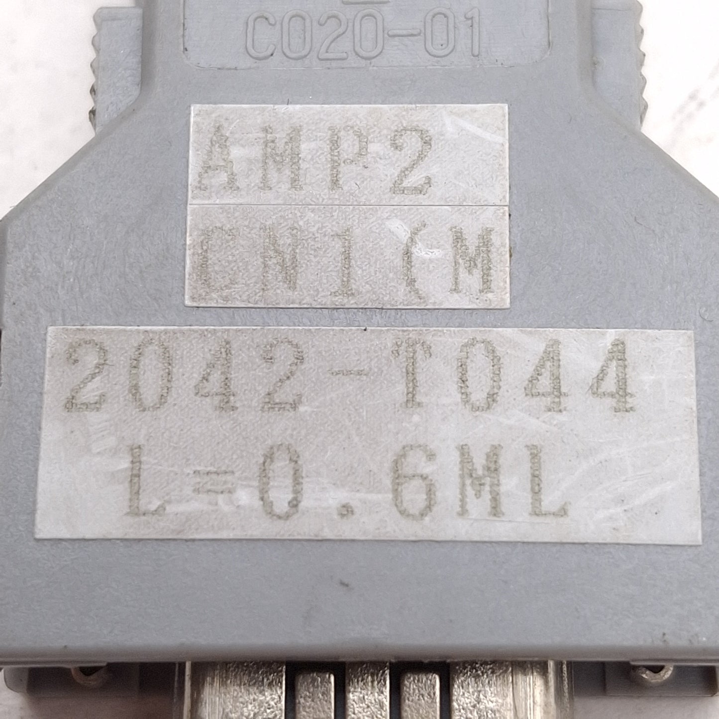 Used Fanuc A660-2042-T044 Communication I/O Link Cable, 20-Pin PCR Male, 1.1m Length