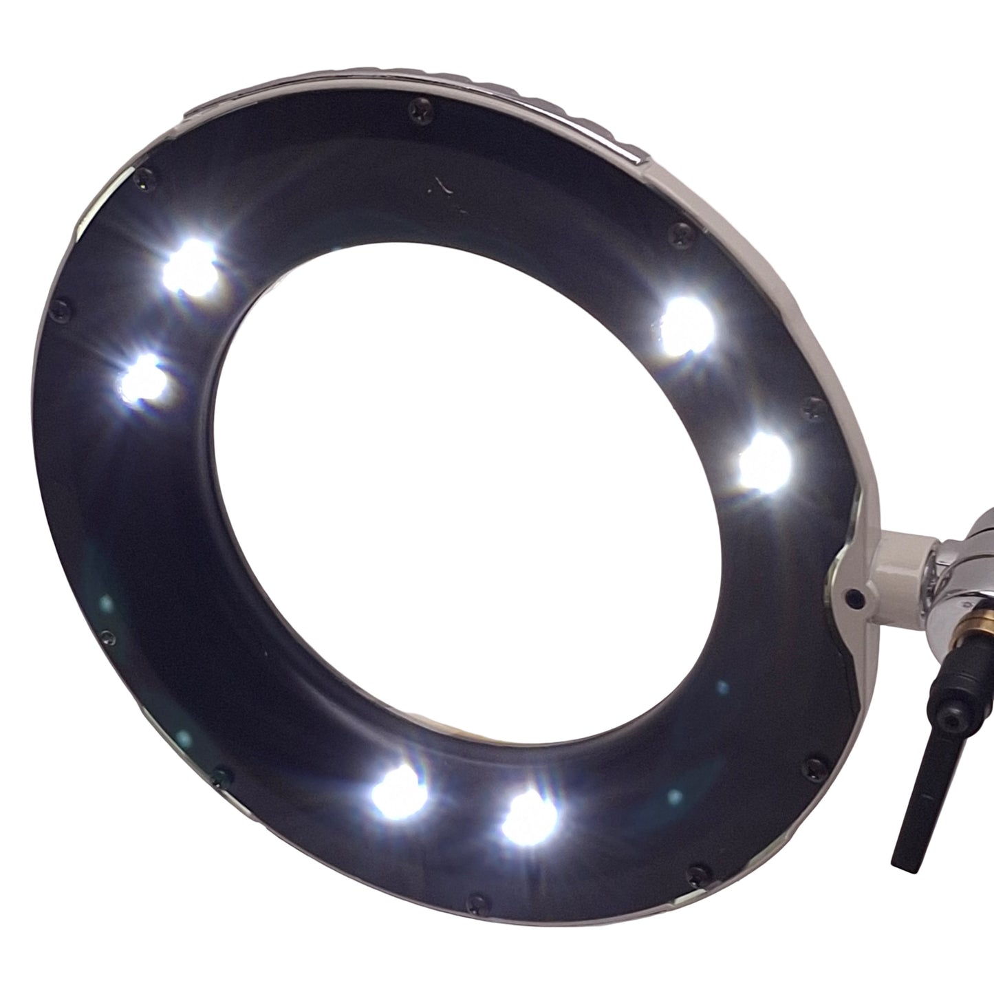 Used OC White 42400-5 Green-Lite LED Magnifier ESD Safe, 2x Mag, 30in Arm, 100-240VAC