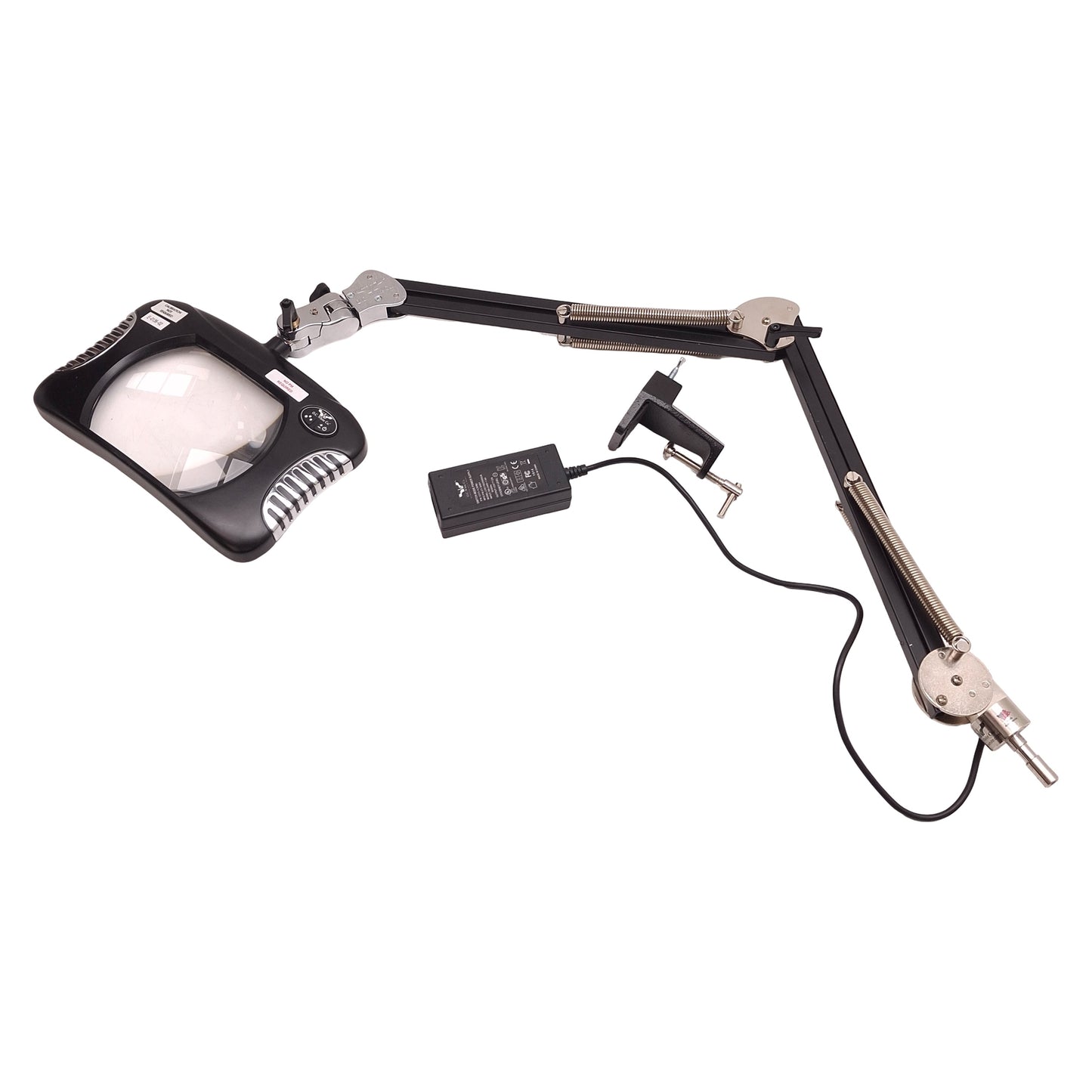 Used OC White 81400-4-B Rectangle LED Magnifier ESD Safe, 30in, 2x Mag, 100-240VAC