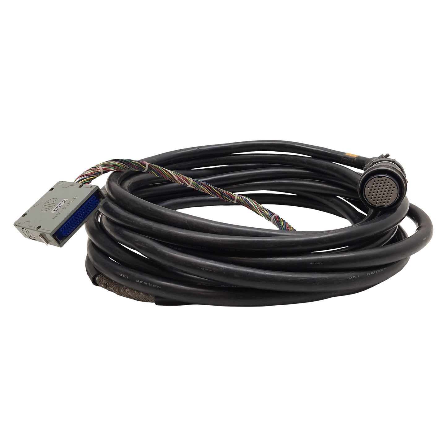 Used Fanuc A660-8003-T953 Robot Interface Cable, 50-Pin Round, 50-Pin MR-50LW, 7.5m