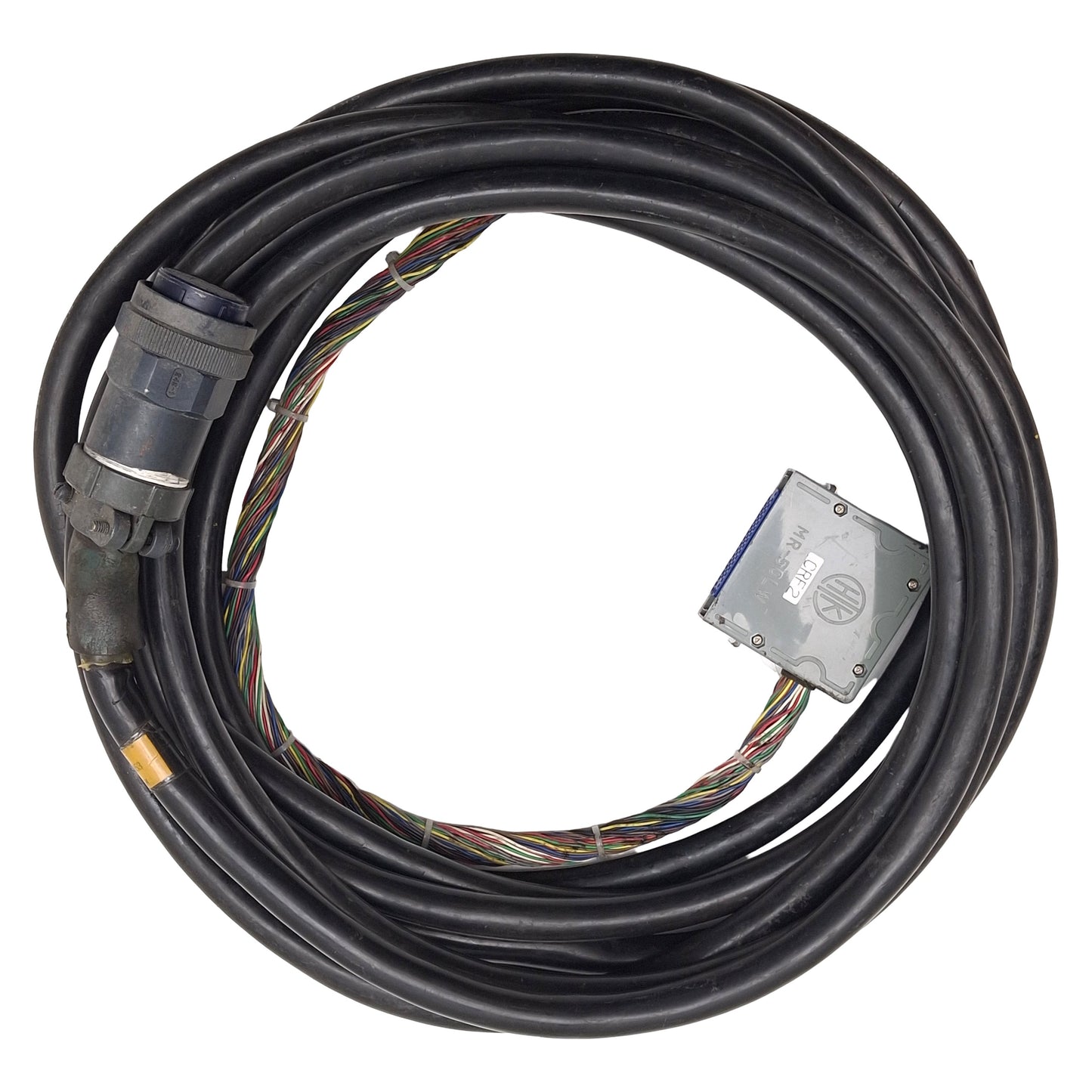 Used Fanuc A660-8003-T953 Robot Interface Cable, 50-Pin Round, 50-Pin MR-50LW, 7.5m