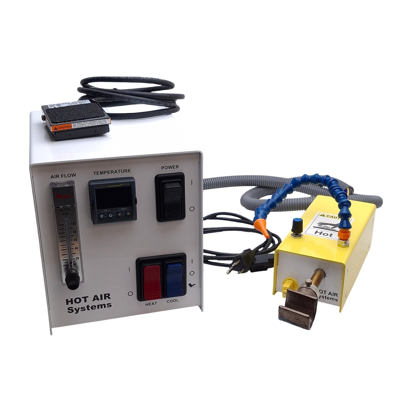 Used Hot Air Systems 185-A Cath Tube Bonding Station w/ ø7/8in Nozzle 120VAC 50SCFH