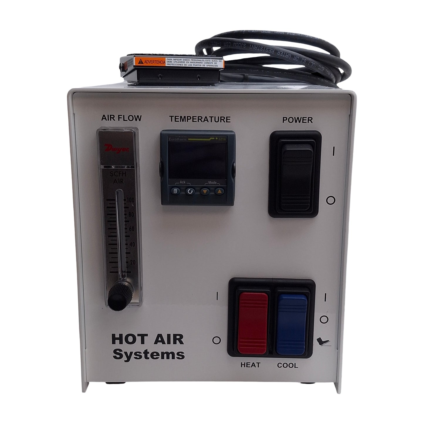 Used Hot Air Systems 185-A Cath Tube Bonding Station w/ ø7/8in Nozzle 120VAC 50SCFH