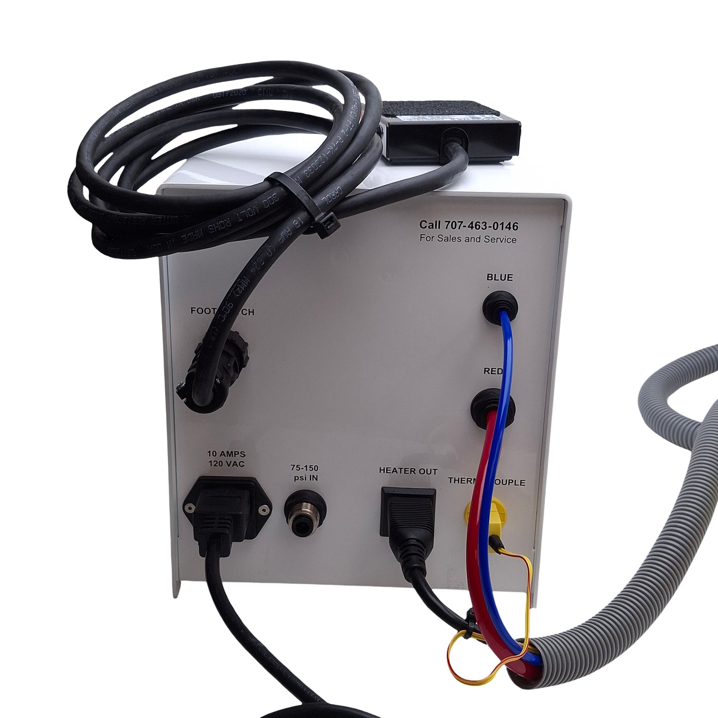 Used Hot Air Systems 185-A Cath Tube Bonding Station w/ ø7/8in Nozzle 120VAC 50SCFH