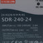 New – Open box Mean Well SDR-240-24 Power Supply, 100-240VAC In, 24VDC 10A Out, DIN Rail