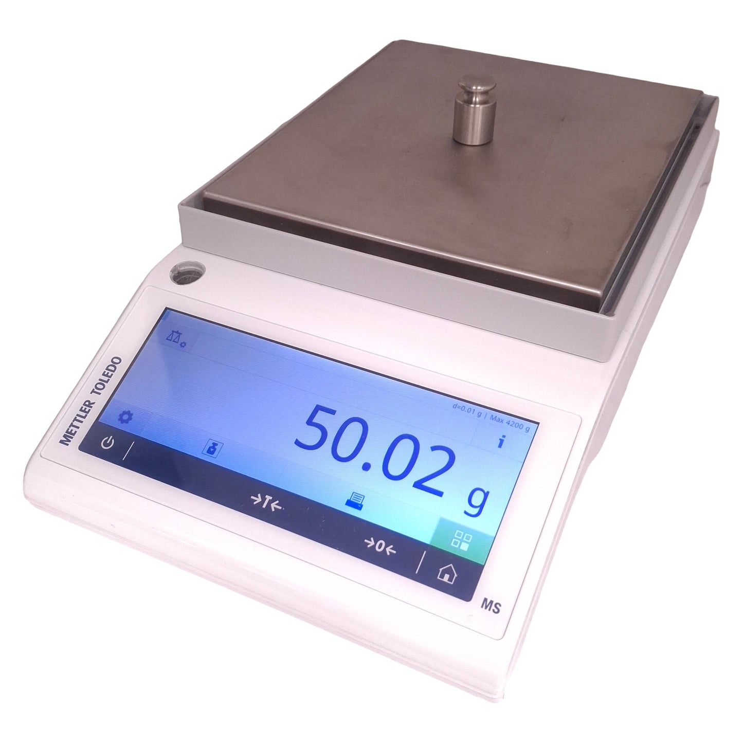 Used Mettler Toledo MS4002TS/00 Precision Balance, 4.2kg Capacity, 12VDC, 200x179mm