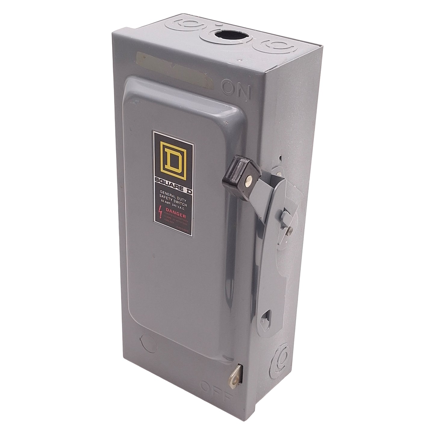 Used Square D D322N Fusible General Duty Safety Switch 3-Pole, 60A 240VAC, NEMA 1