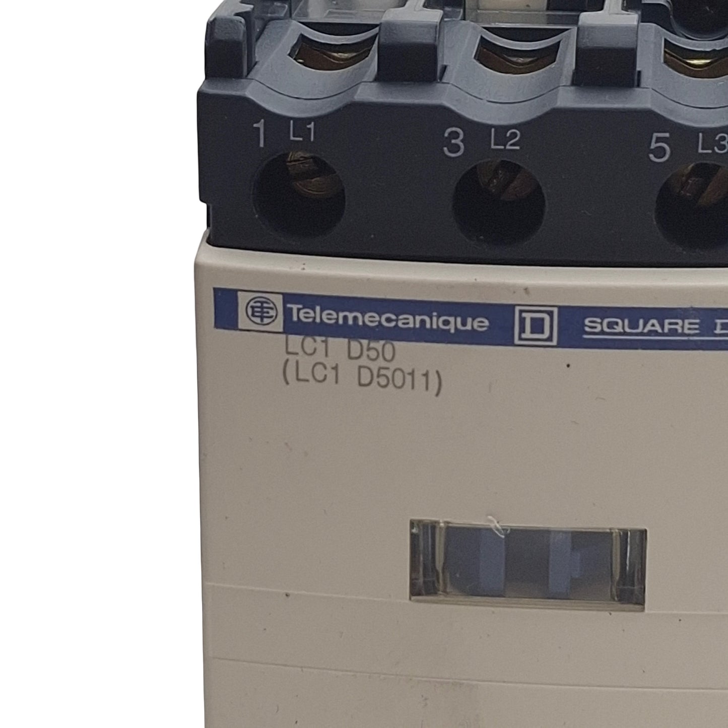 Used Schneider Telemecanique LC1D5011-V120 Contactor, 3-Pole + 1NO&1NC, 120VAC Coil