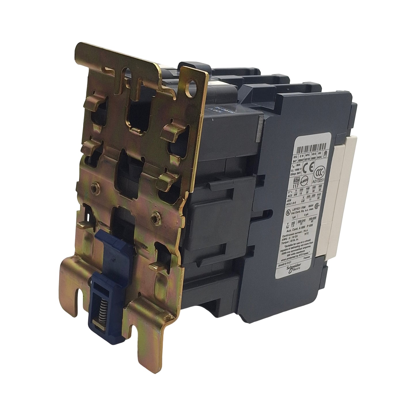 Used Schneider Telemecanique LC1D5011-V120 Contactor, 3-Pole + 1NO&1NC, 120VAC Coil