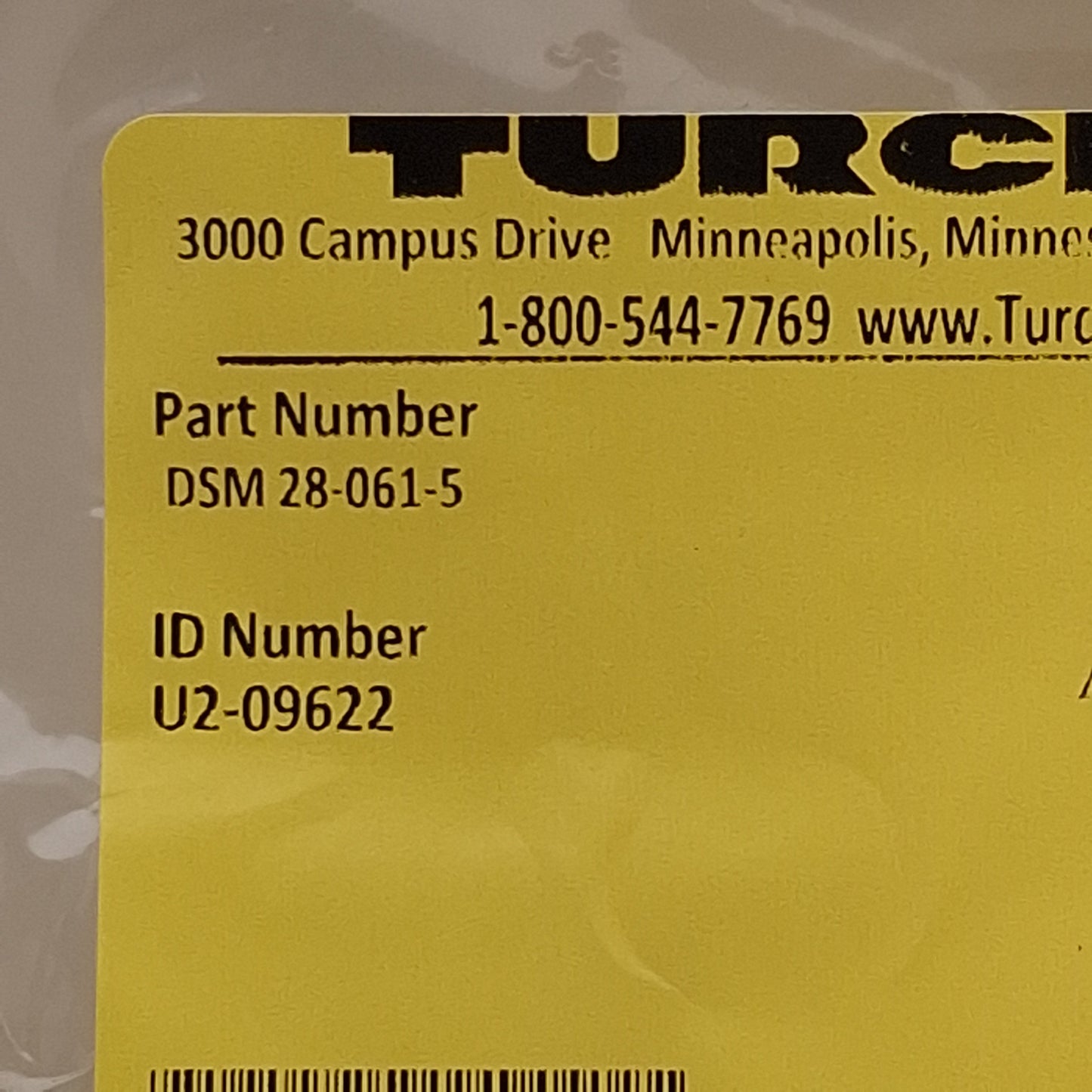 New Turck DSM 28-061-5 Actuator and Sensor Cordset, 28-Pin M27 MultiFast Male, 5m