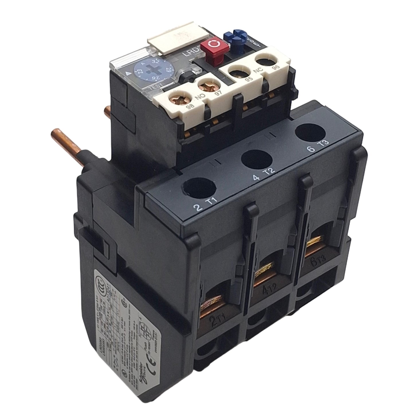 Used Schneider Telemecanique LRD3353 Overload Relay, 3-Pole, 600VAC, 23-32A Set Range