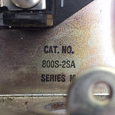 Used Allen Bradley 800S-2SA Start Stop Pushbutton Station, Momentary, 600VAC, 1NC+1NO