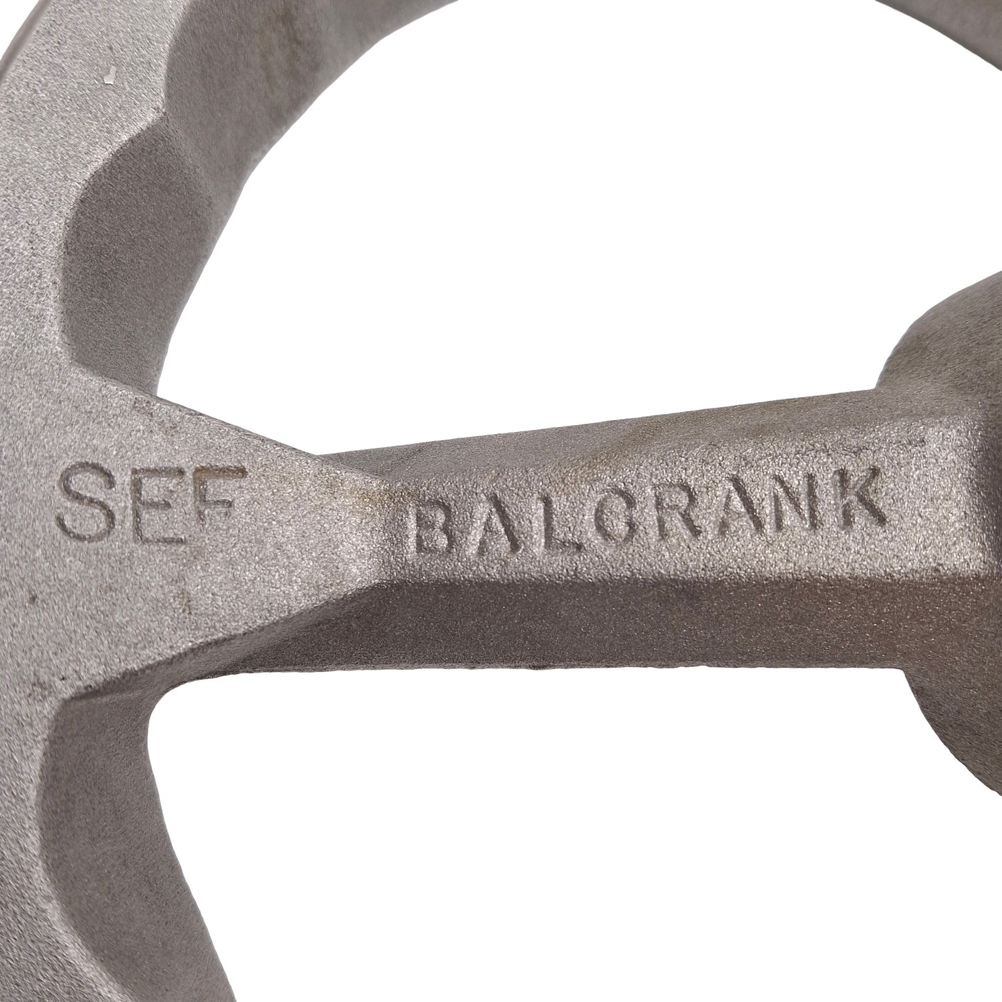 Used Balcrank 10in Aluminum Hand Wheel ø5/8in Bore, ø1.25in OD x 1/4in Lead Screw