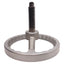 Used Balcrank 10in Aluminum Hand Wheel ø5/8in Bore, ø1.25in OD x 1/4in Lead Screw