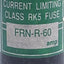 Used Lot of 5 Bussmann FRN-R-60 Fusetron Time-Delay Fuse 250VAC/125VDC 60A, Class RK5
