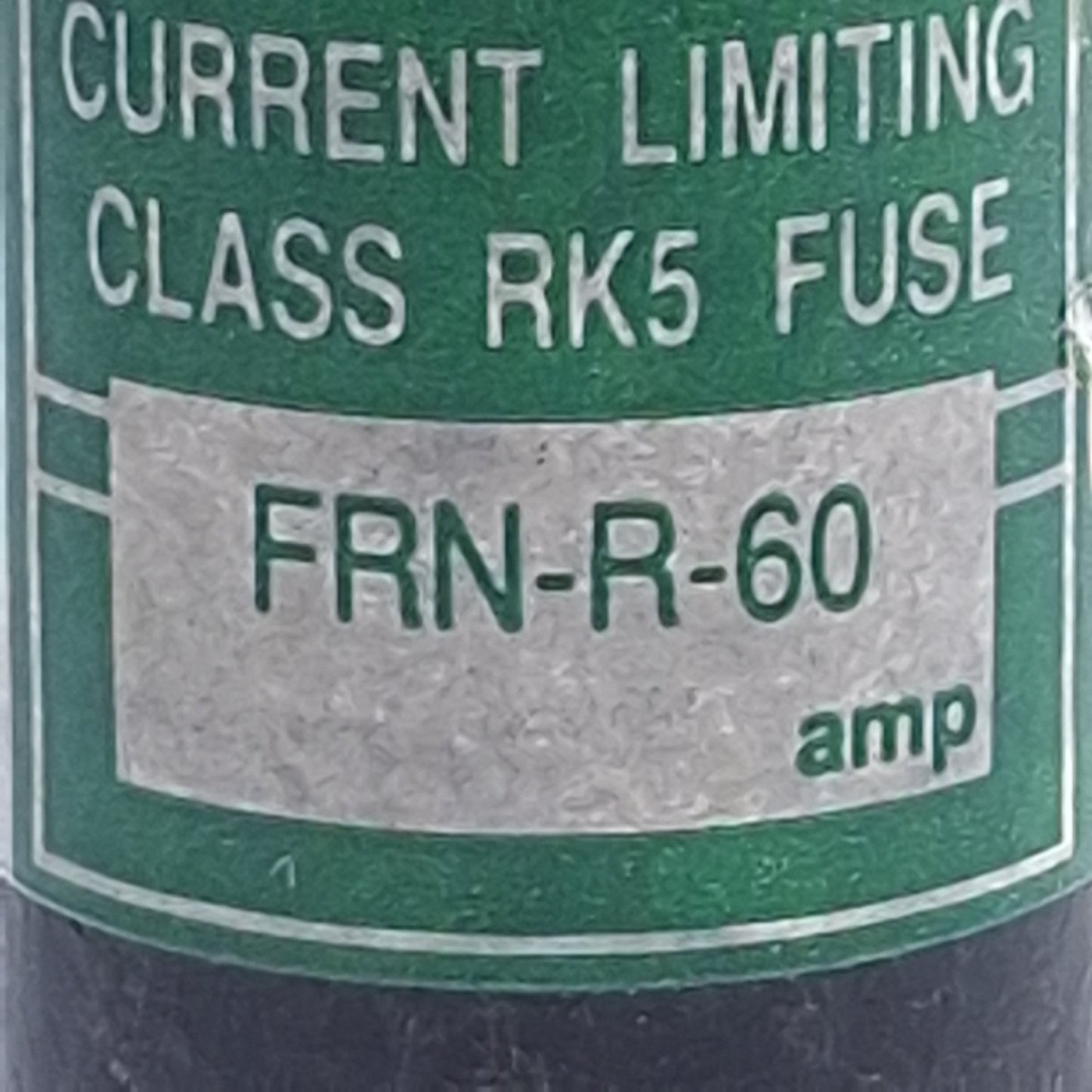 Used Lot of 5 Bussmann FRN-R-60 Fusetron Time-Delay Fuse 250VAC/125VDC 60A, Class RK5