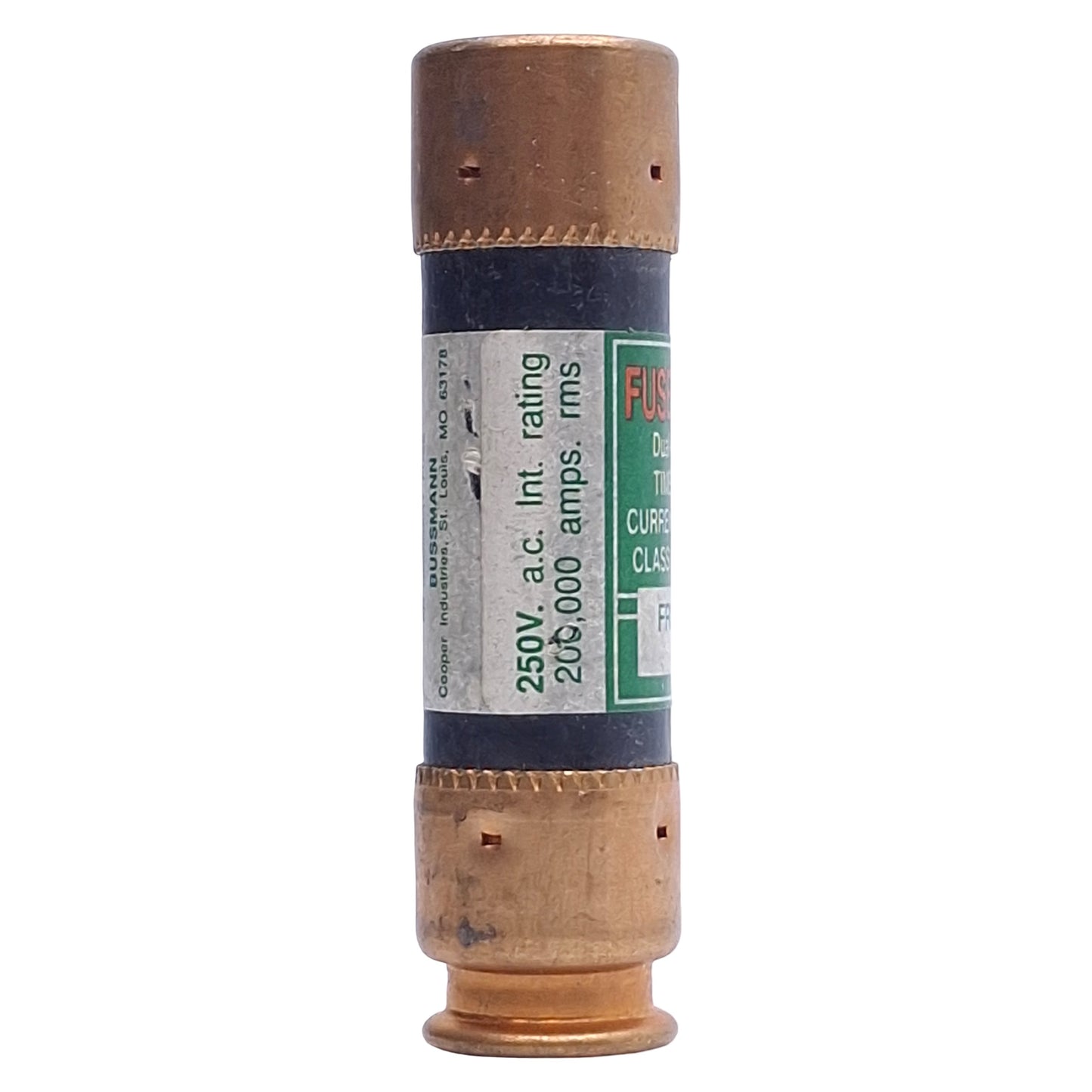 Used Lot of 5 Bussmann FRN-R-60 Fusetron Time-Delay Fuse 250VAC/125VDC 60A, Class RK5