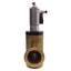 Used Key BA-200-P-K High Vacuum Brass Right Angle Valve 60-100psi, NW-50, 120VAC Coil
