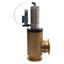 Used Key BA-200-P-K High Vacuum Brass Right Angle Valve 60-100psi, NW-50, 120VAC Coil