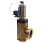 Used Key BA-200-P-K High Vacuum Brass Right Angle Valve 60-100psi, NW-50, 120VAC Coil