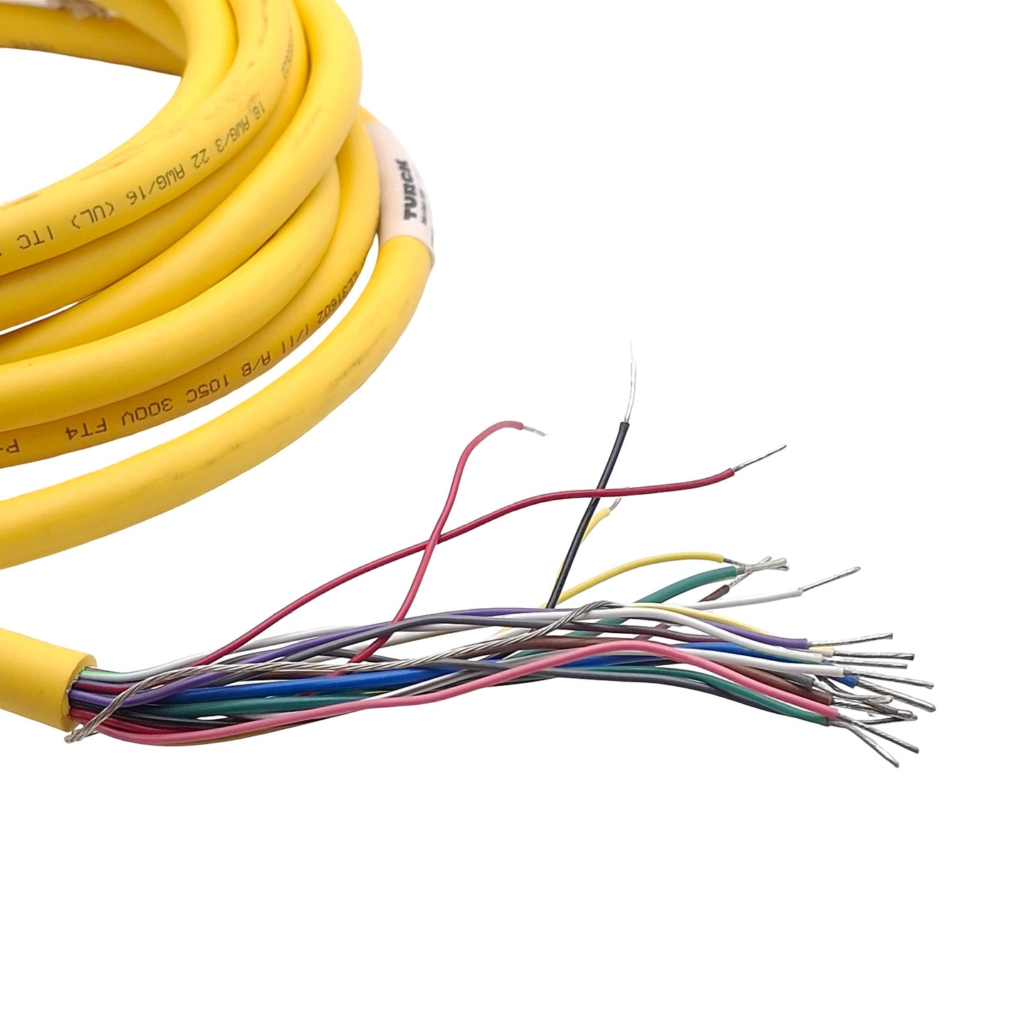 New – Open box Turck CSM 19-19-5 Actuator and Sensor Cordset, 19-Pin M27 MultiFast Male, 5m