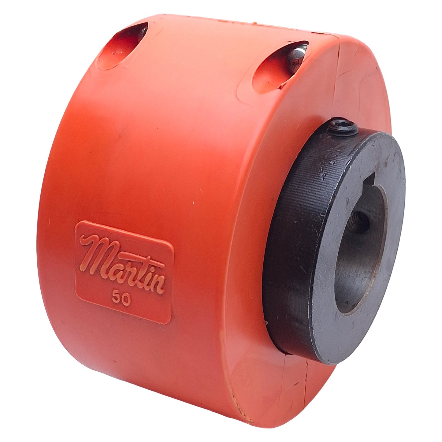 Used Martin 5018 Roller Chain Coupling w/Plastic Cover ø1.625in Bore, ø5.125in Cover