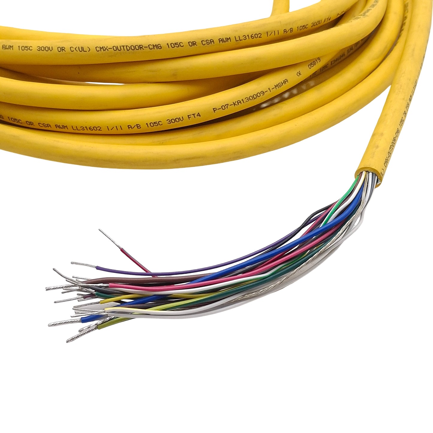 Used Turck CSM 19-19-10 Actuator and Sensor Cordset, 19-Pin M27 MultiFast Male, 10m