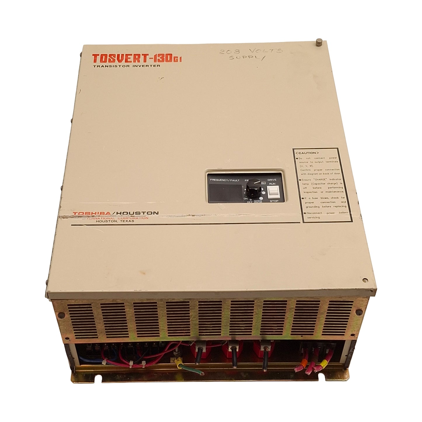 Used Toshiba VT130G1-2160B0H VFD Motor Drive 208/230VAC 3-Phase, 15HP