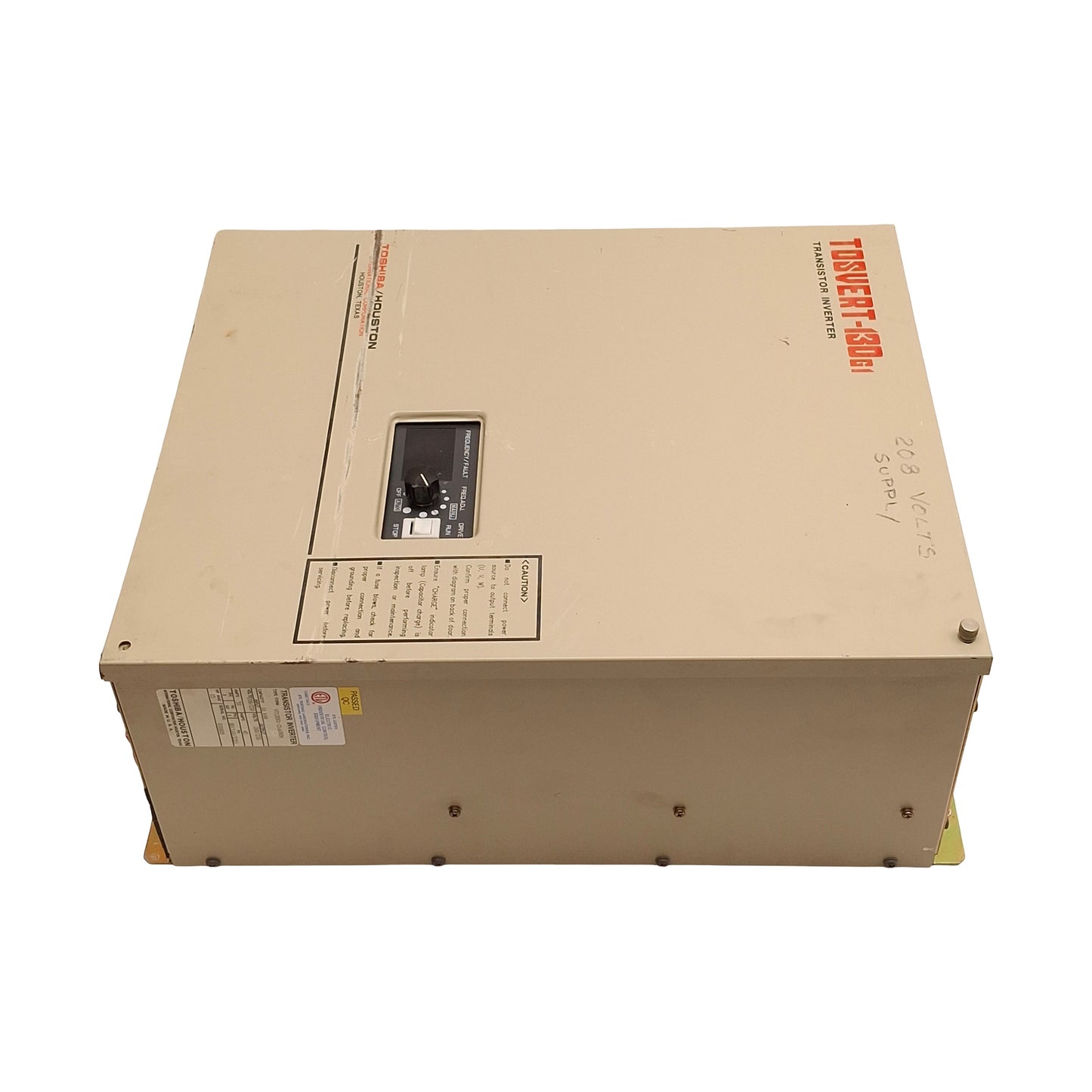 Used Toshiba VT130G1-2160B0H VFD Motor Drive 208/230VAC 3-Phase, 15HP