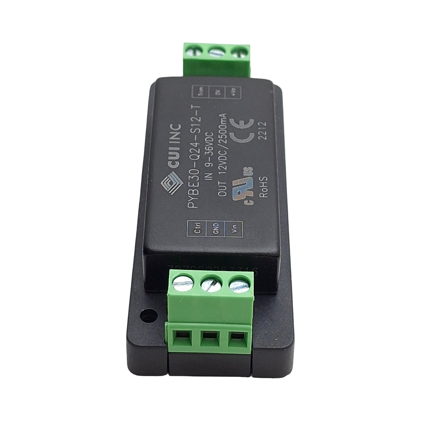New – Open box CUI PYBE30-Q24-S12-T DC-DC Converter Power Supply 9-36VDC, 12VDC 2.5A Output 30W