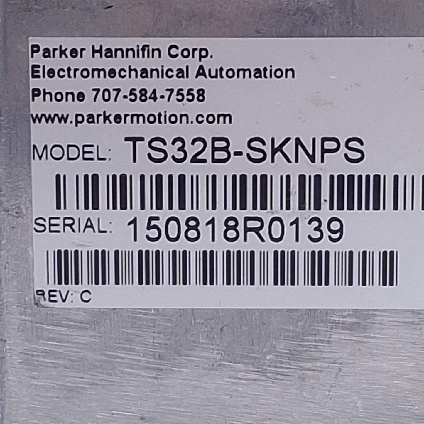 New – Open box Parker TS32B-SKNPS Stepper Motor, 65VDC 4.1A 143W, 1.8°/Step, 1500RPM, NEMA 34